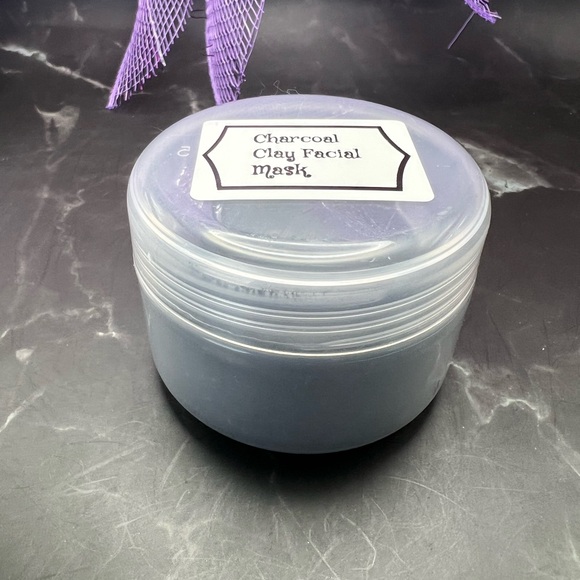 Charcoal Clay Facial Mask - Hand Crafted - Picture 2 of 4